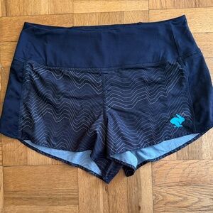 Rabbit Trail Women's Black and Blue Shorts
